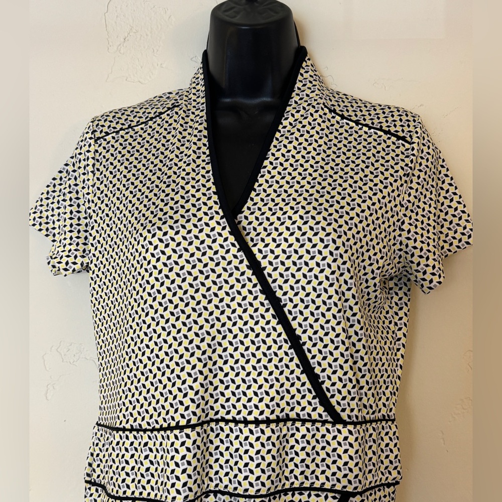 NWT Greg Norman Women's Florence Cap Sleeve Faux Wrap Dress Size Small - Picture 4 of 14